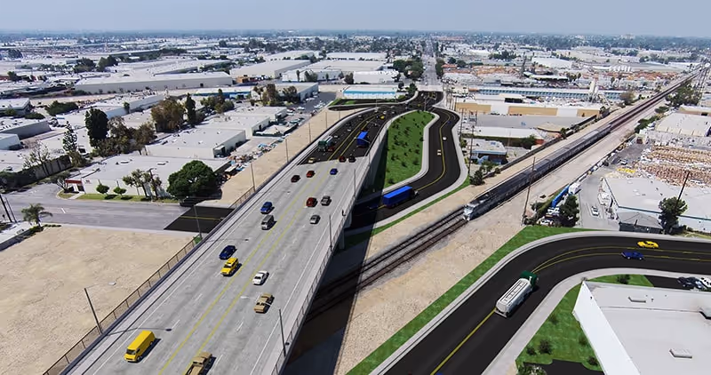 LA Metro Rosecrans/Marquardt Avenue Grade Separation‍