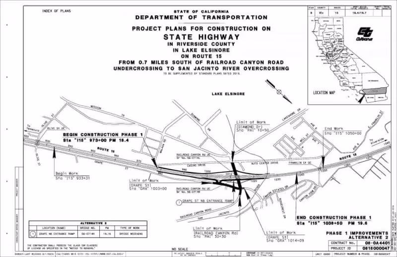  I-15 Railroad Canyon Interchange‍