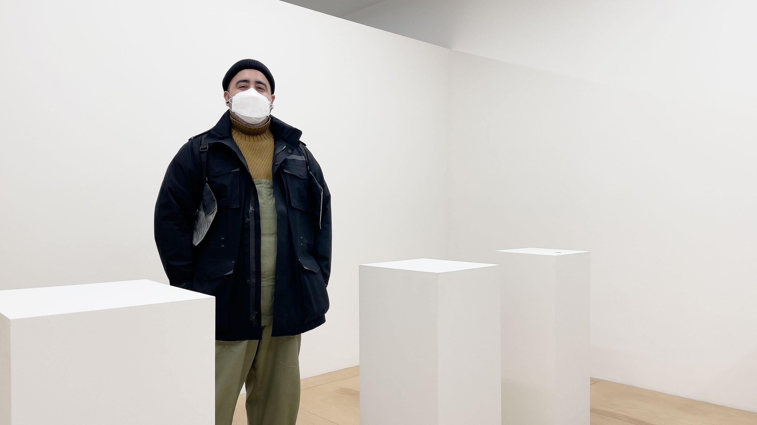Adrian Edgard Rivera in residence at Plexus Projects, December 2021