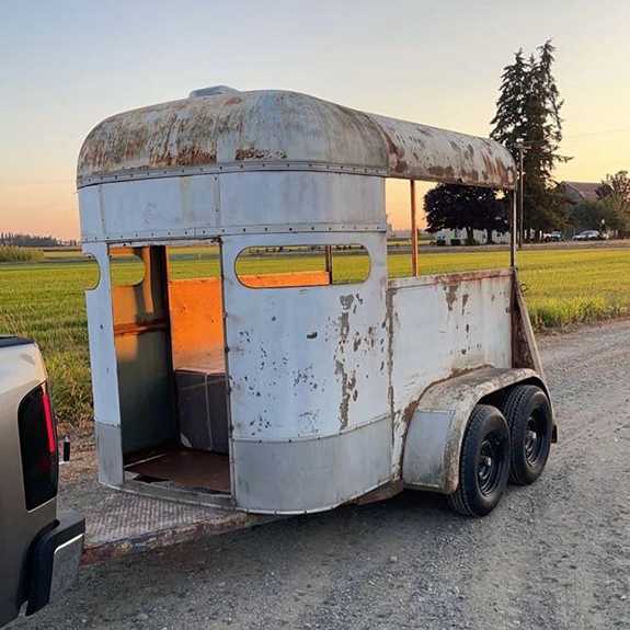 The Round Up Mobile Bar prior to renovating