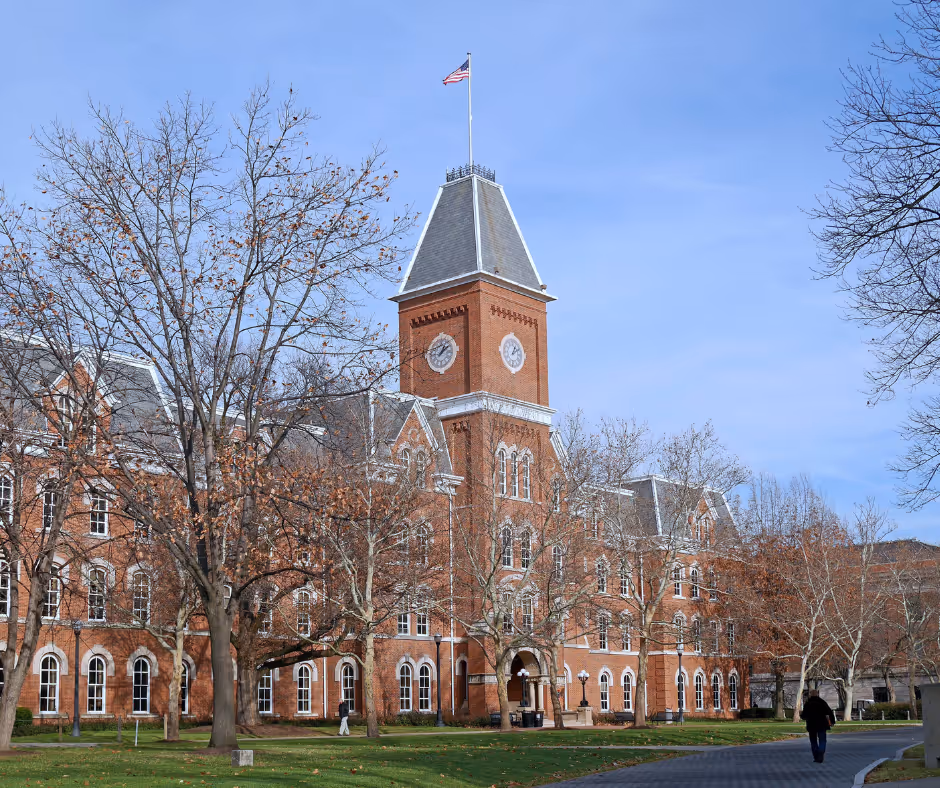 building on college campus