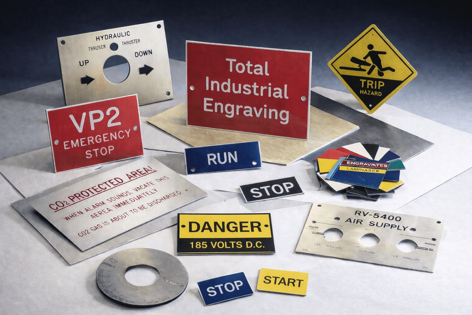 Yellow Traffolyte Label Marked at TIE