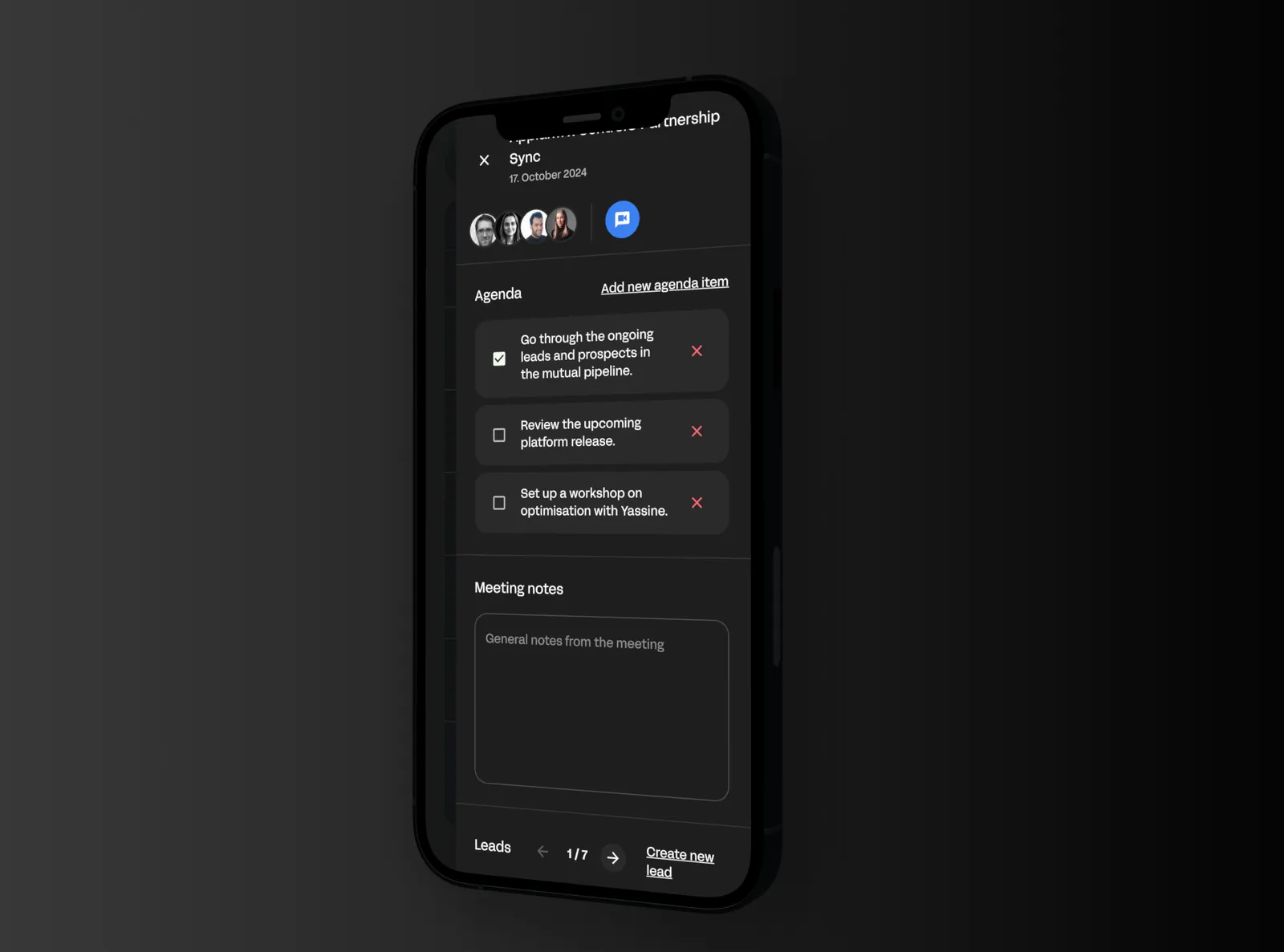 The Appfarm Patner portal shown on an iPhone, displaying how it is available to Appfarm Partners on all devices.