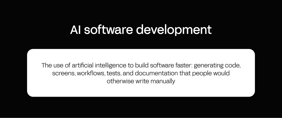 What is AI software development