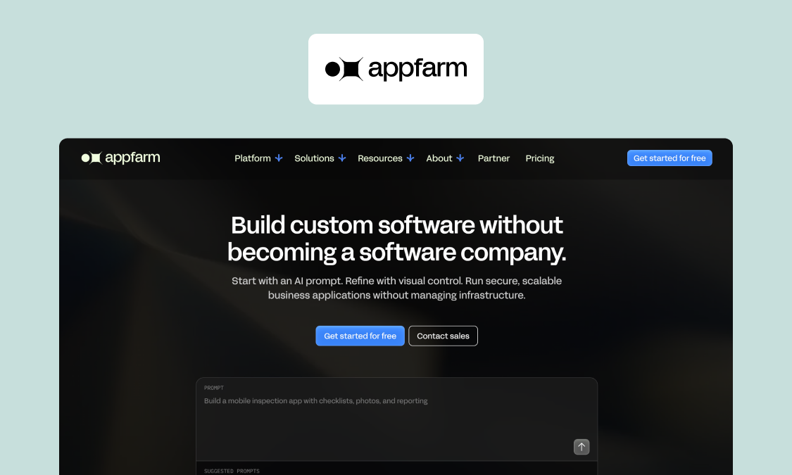 Appfarm homepage