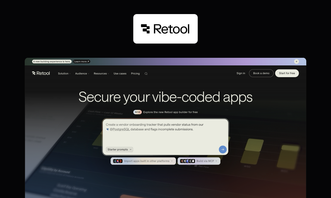 Retool homepage