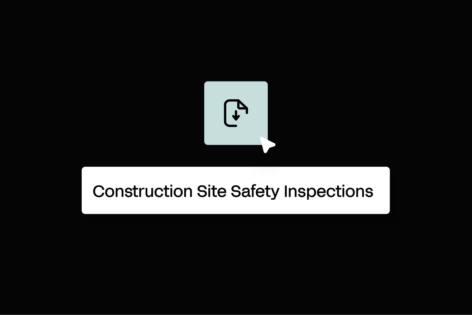 Illustrated cover graphic for a guide to construction site safety inspections.