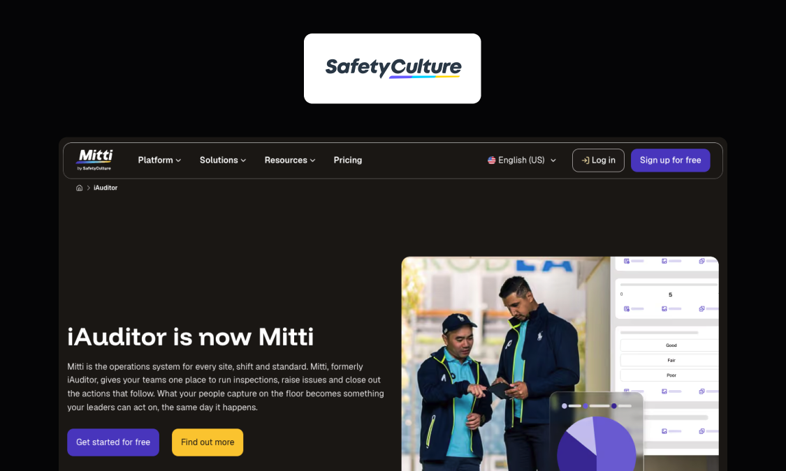 Mitti (formerly SafetyCulture) inspection app interface