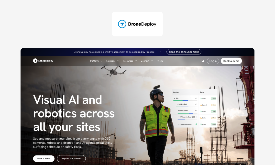 DroneDeploy reality capture and site imaging interface