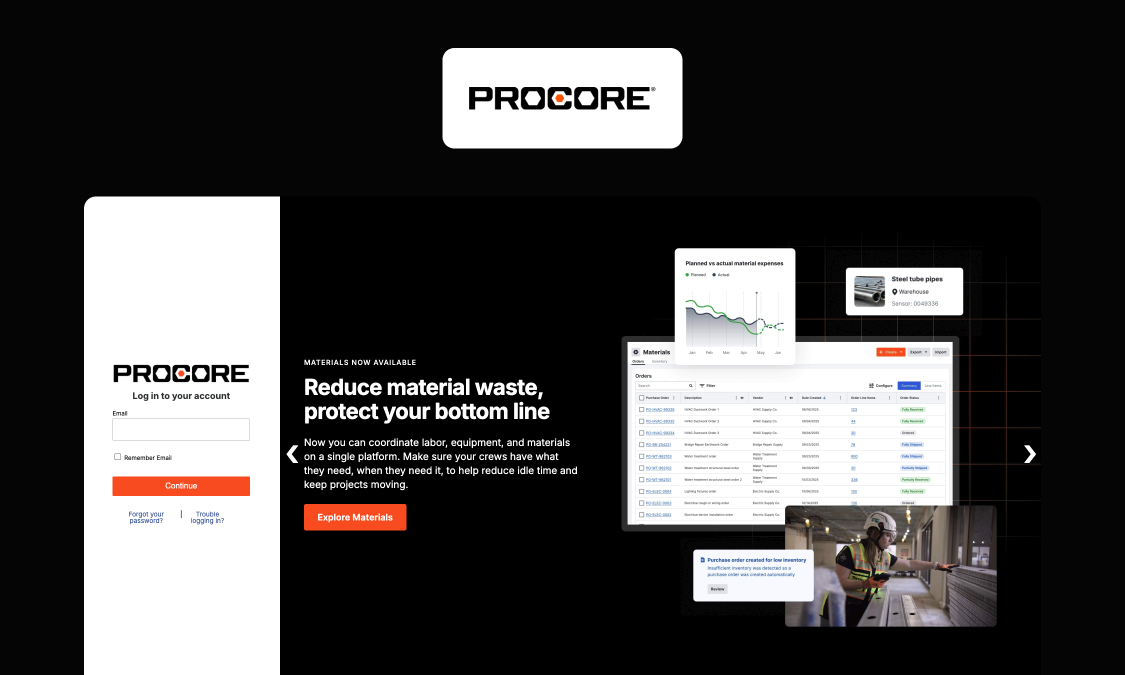 Procore Daily Log tool interface