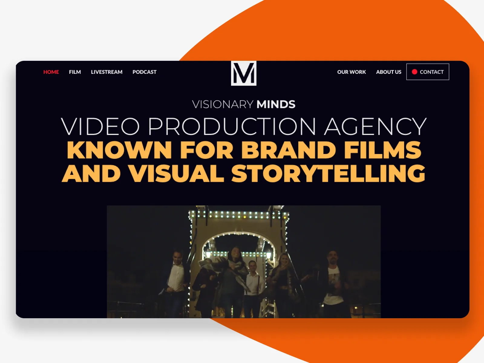 visual of homepage visionary minds