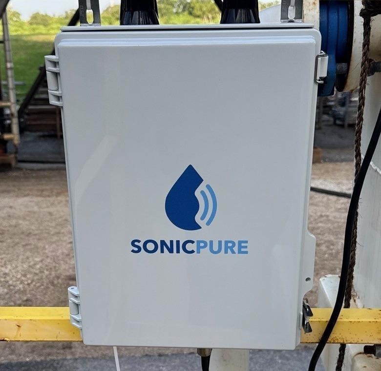 SonicPure AC Power Hub mounted on shore.