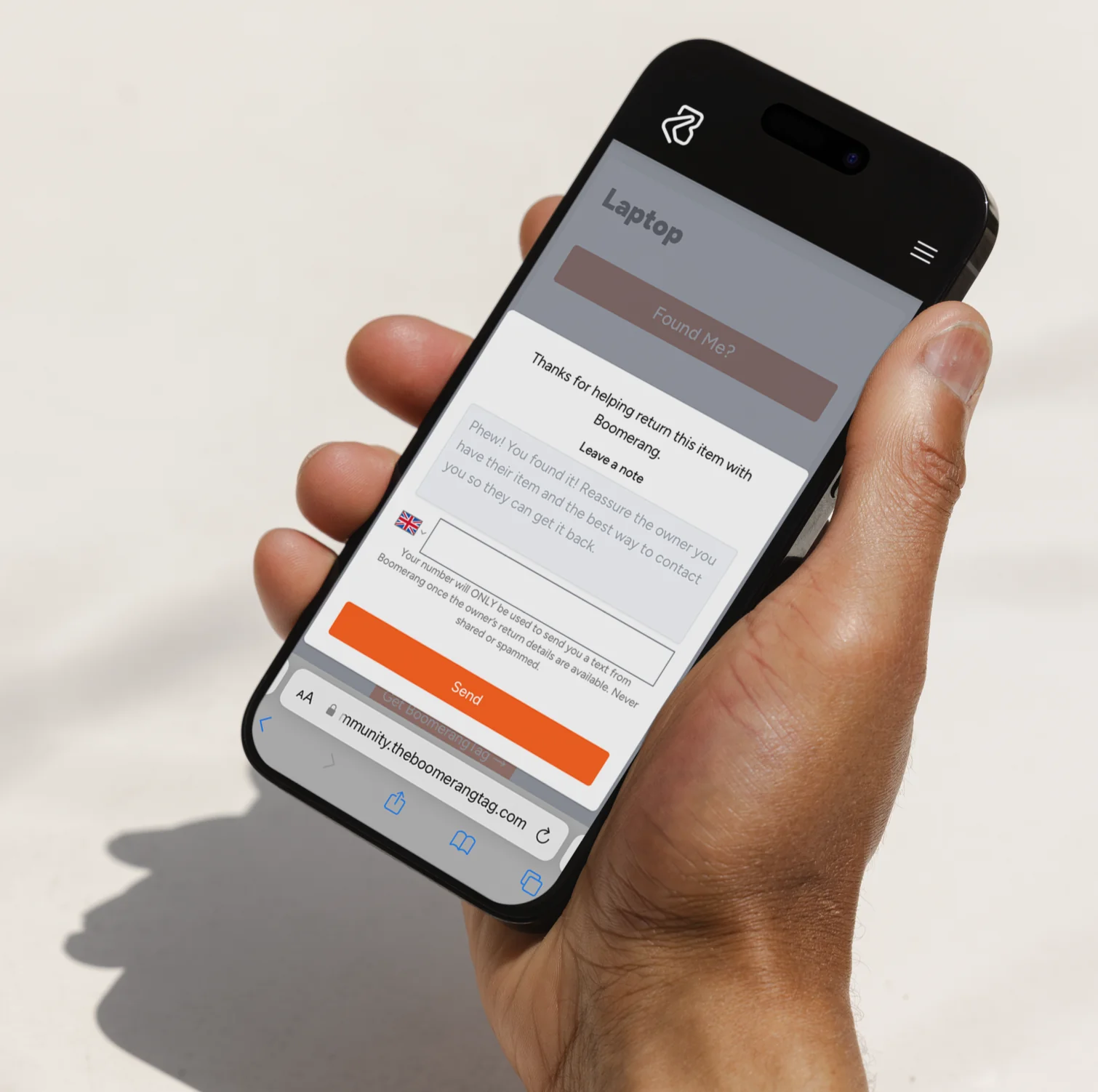 Boomerang App on iphone