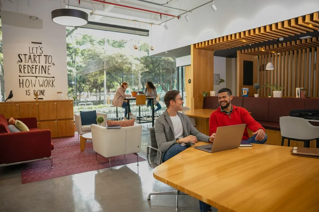 Meeting in coworking space