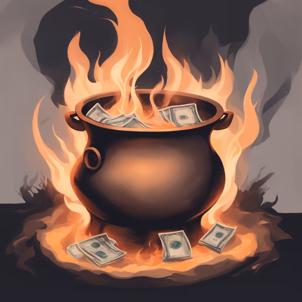 cash burn cauldron
