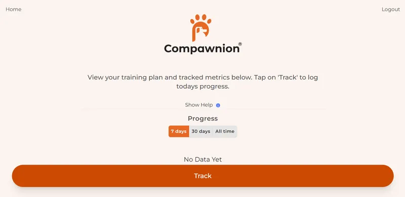 Compawnion MVP dashboard