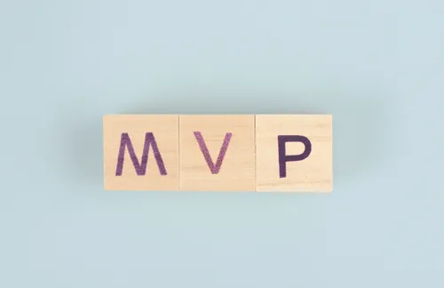 MVP on wooden letter blocks