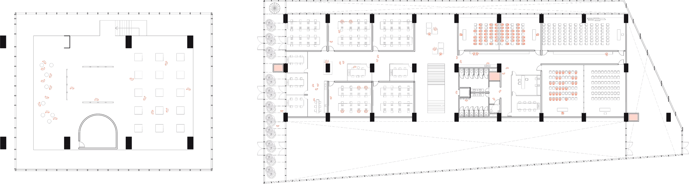 Floorplan First floor of the Be water my friend project