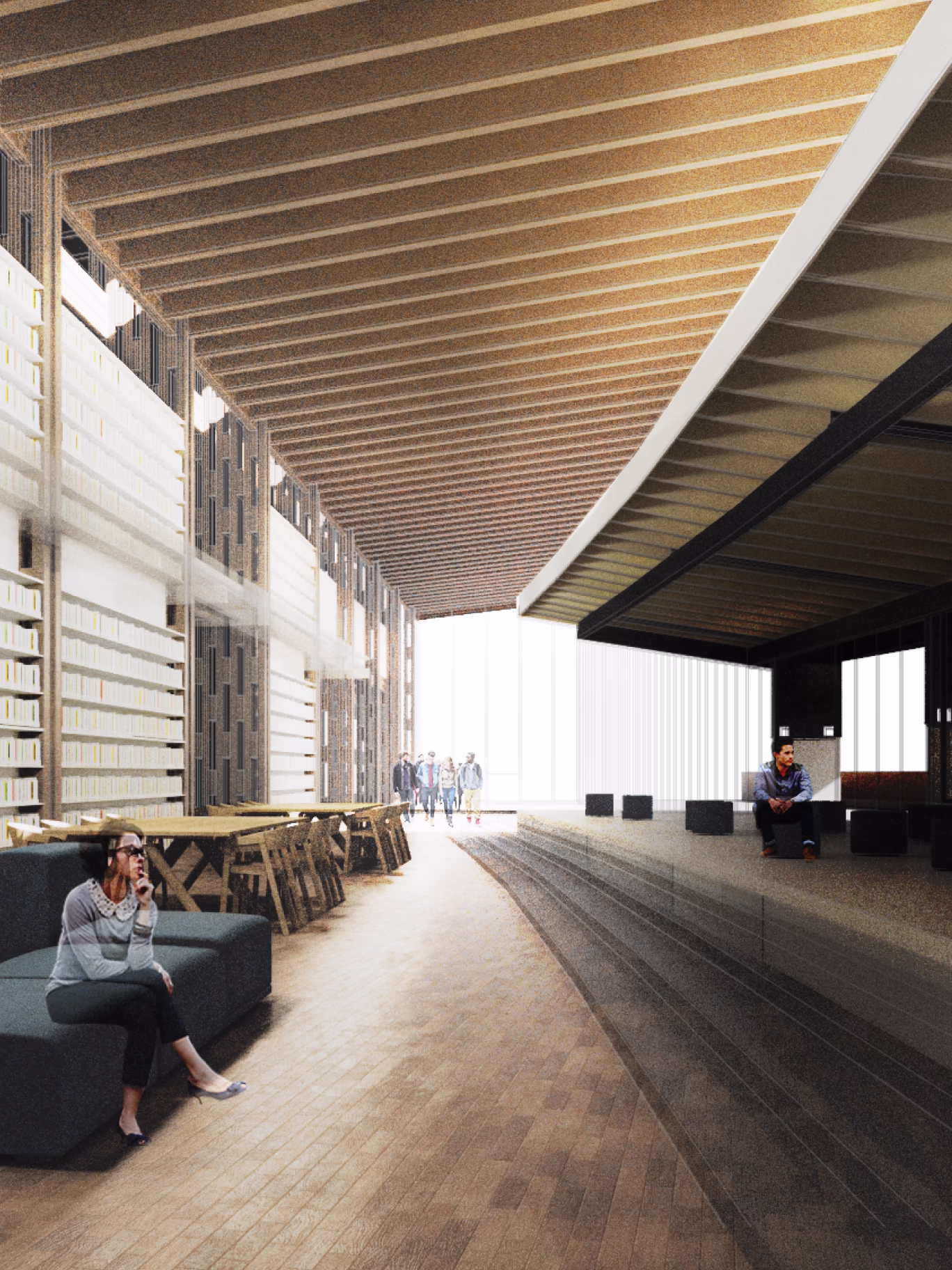 Render of the inside of the Be water, my friend project