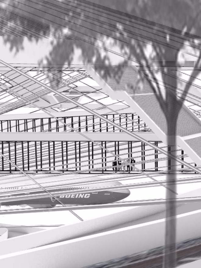 Side render of The Terminal project