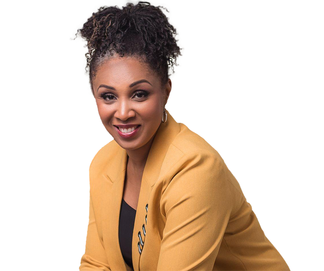 Professional headshot of a leadership coach in a mustard blazer, representing executive coaching and leadership development in Toronto and the GTA.
