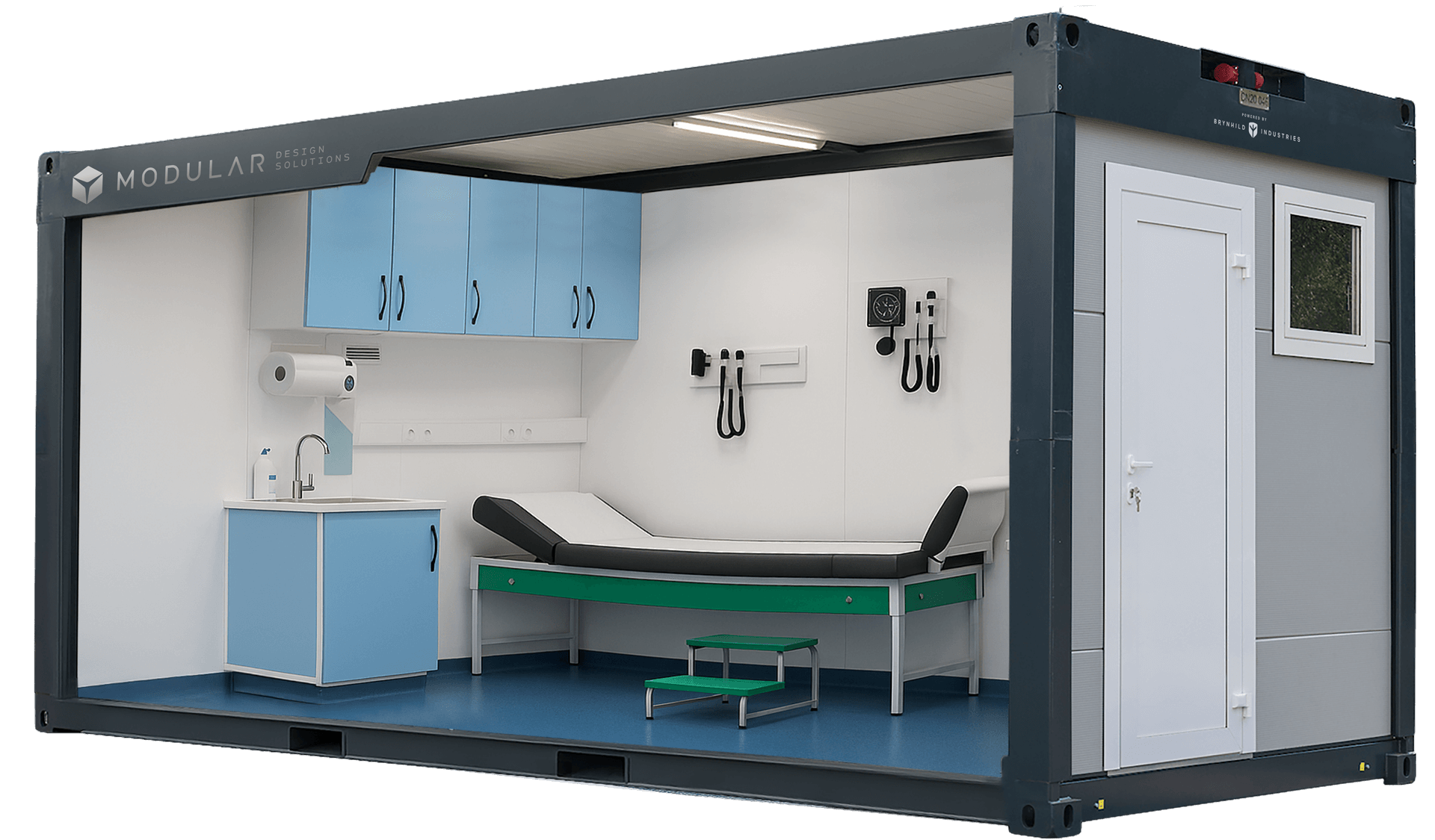 A photo of the CN20 unit adapted to a mobile hospital.