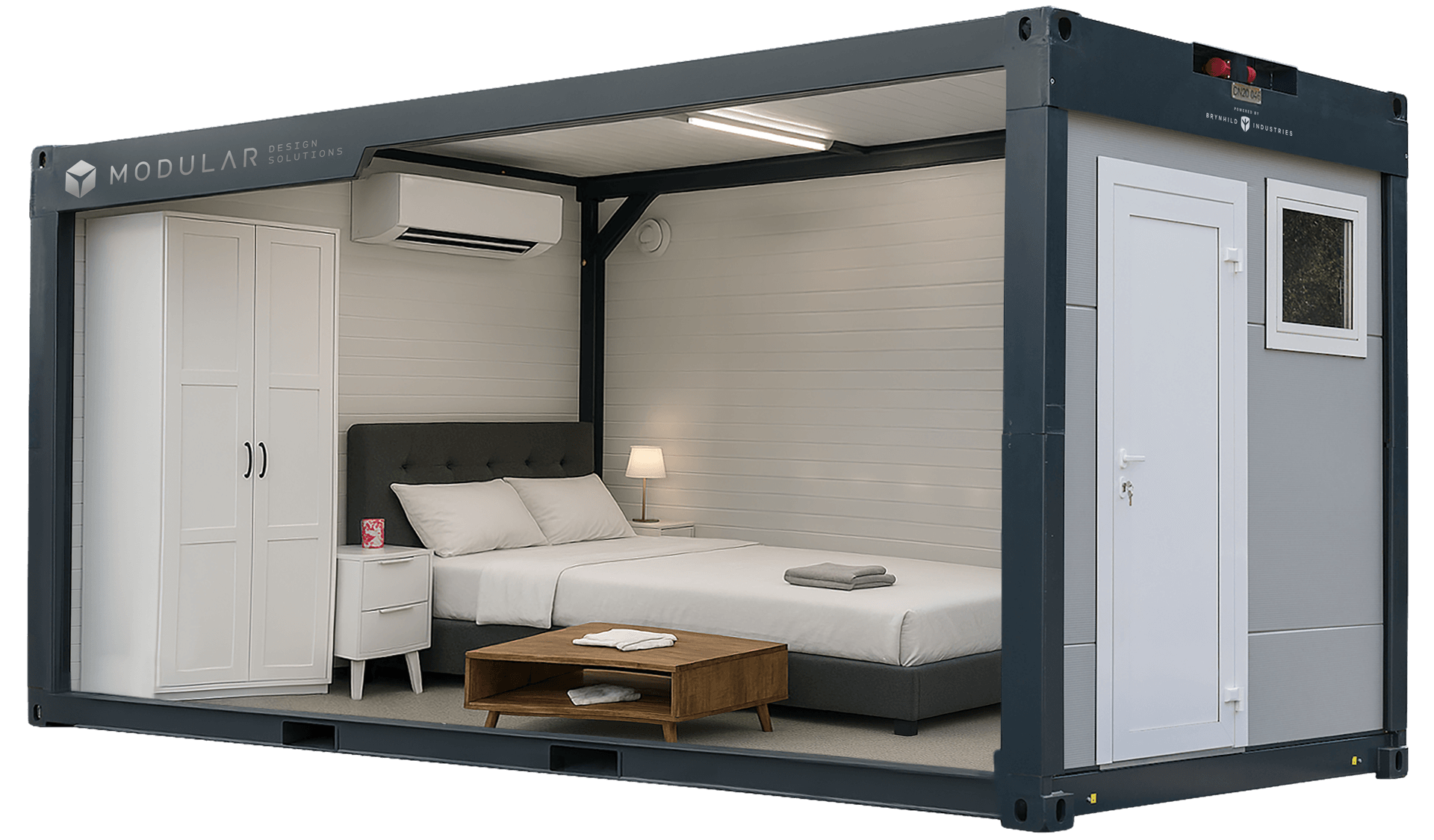 A photo of the CN20 unit adapted to luxury sleeping quarters.