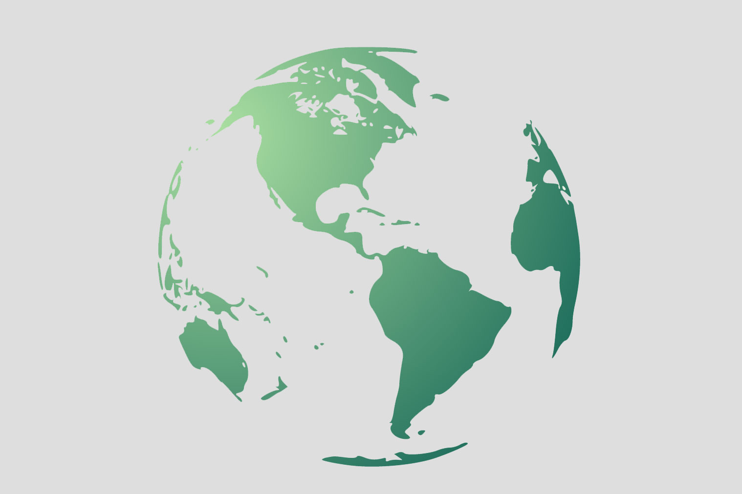A photo of a green earth.