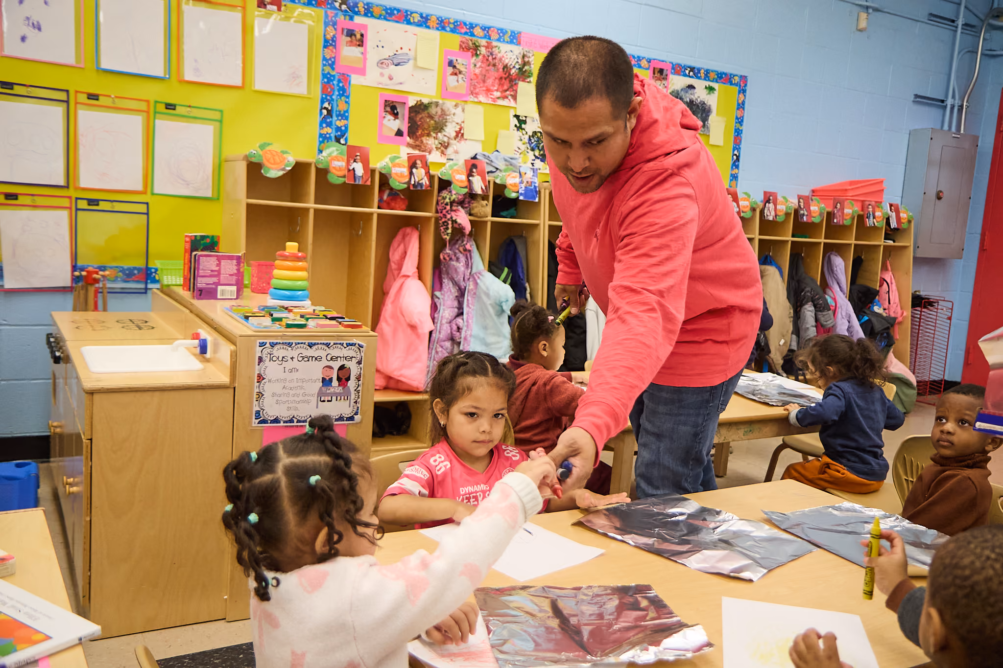 teacher help their children