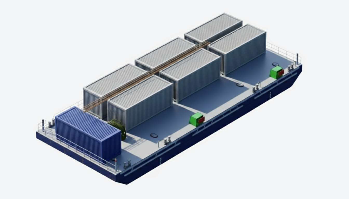 3D Model of the battery barge