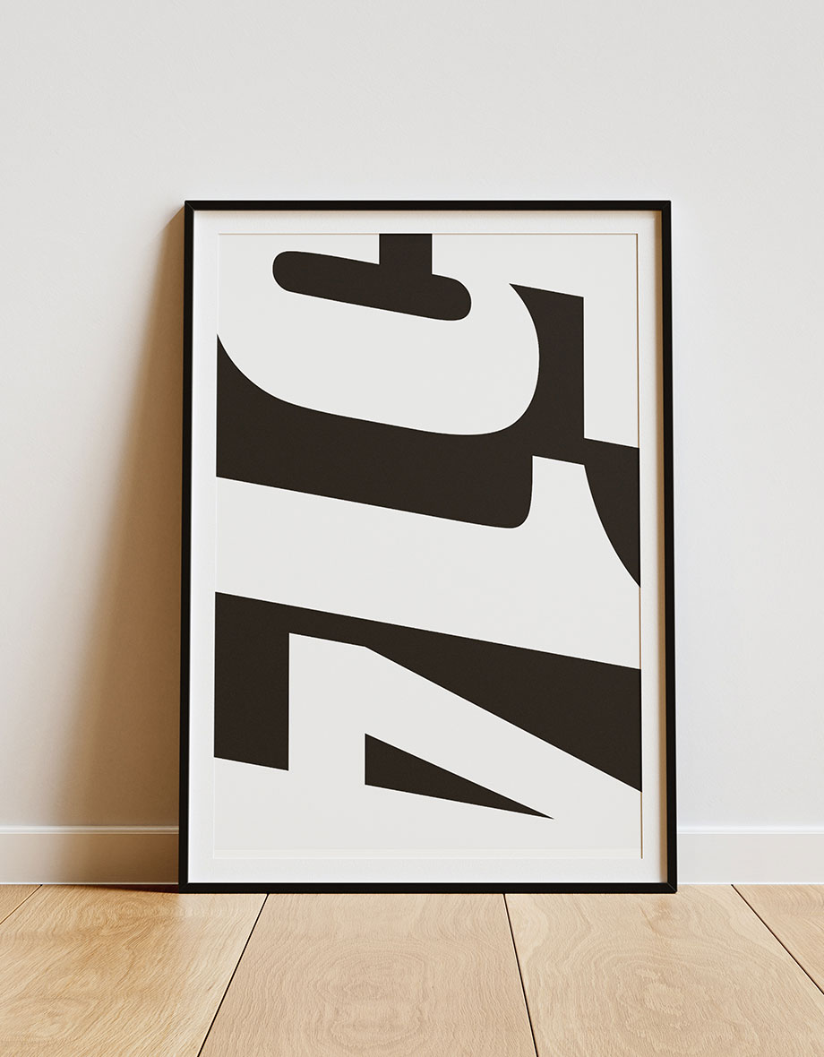poster of 514 leaning against the wall