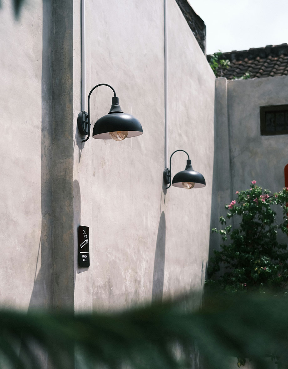 A bare wall outside