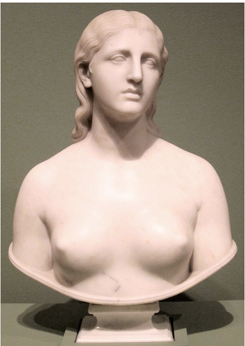 Hiram Powers, "Eve Disconsolate," modeled 1855, this version c. 1870, Marble, Timken Museum of Art, San Diego, California
