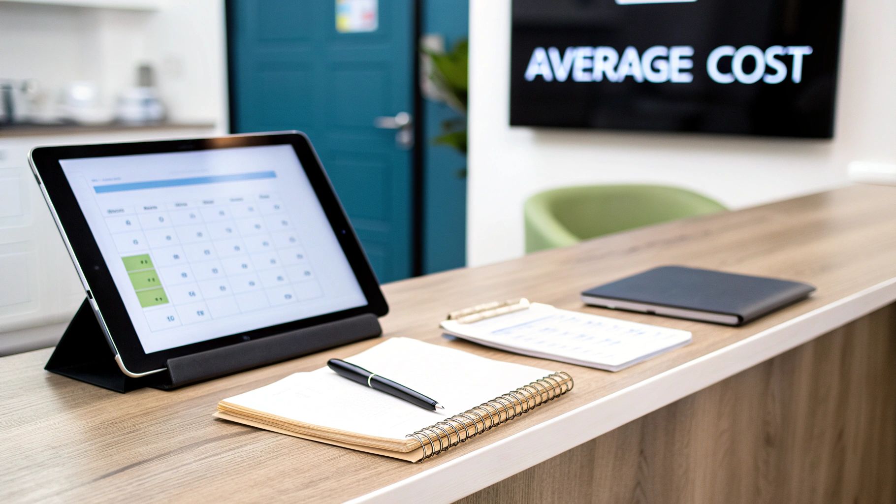 Close-up of a dental implant model showing its components.