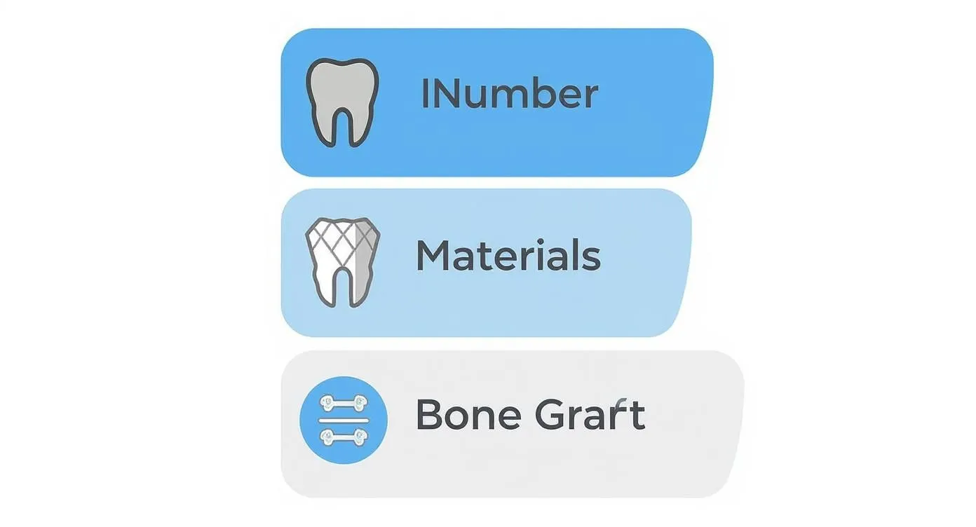 Infographic about how much do dental implants cost