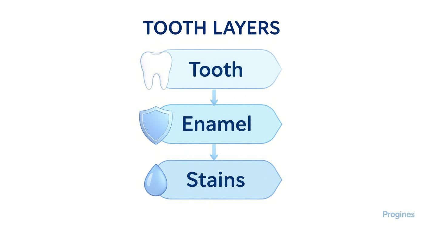 Infographic about teeth whitening effectiveness