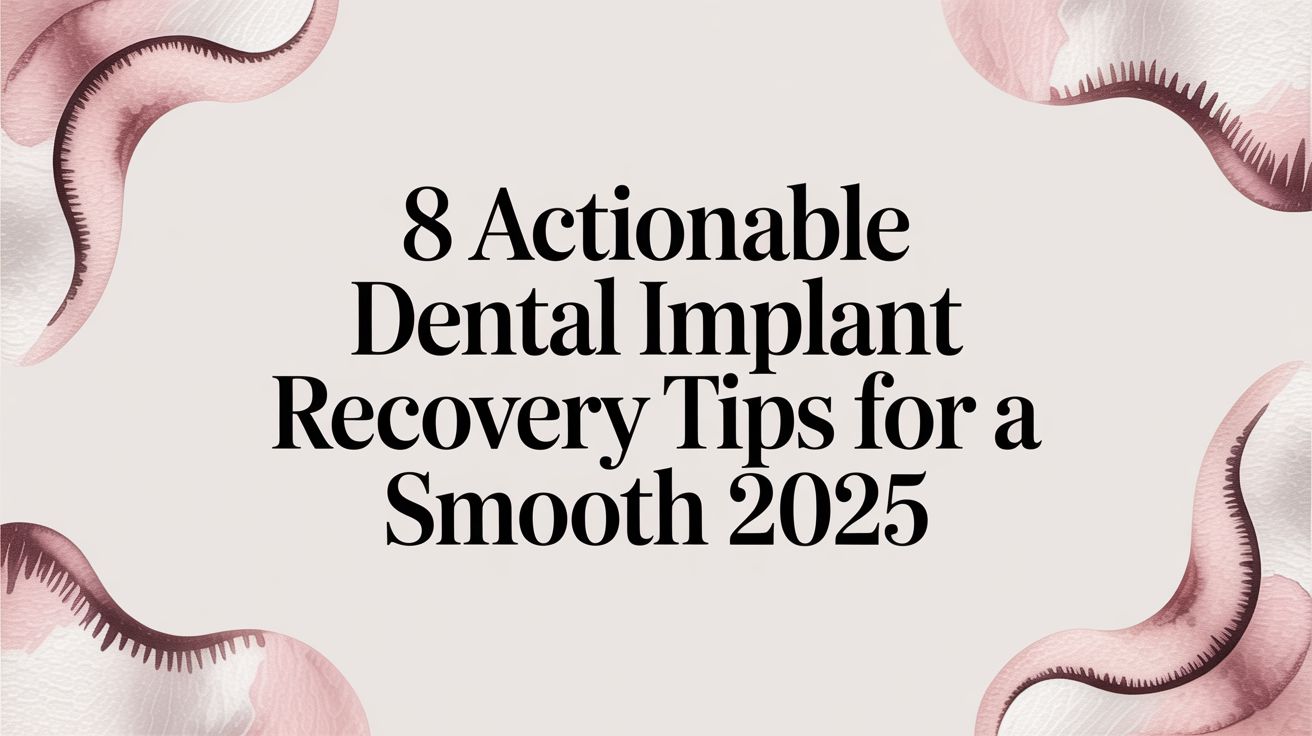 8 Actionable Dental Implant Recovery Tips for a Smooth 2025