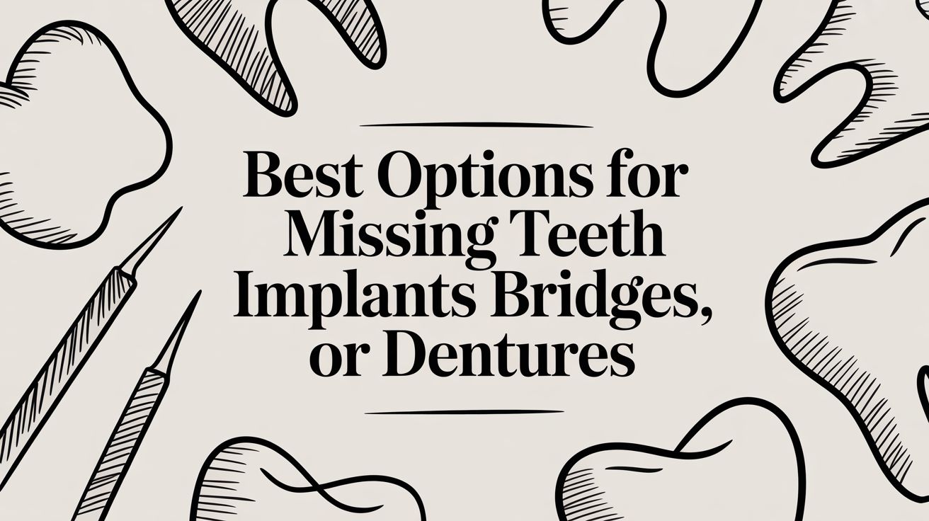 Best Options for Missing Teeth: Implants, Bridges, and Dentures Explained