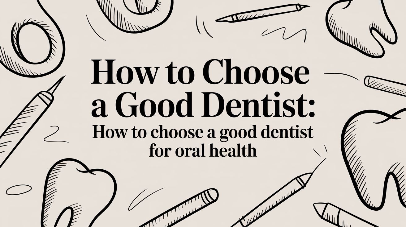How to Choose a Good Dentist: A Step-by-Step Guide for Your Oral Health