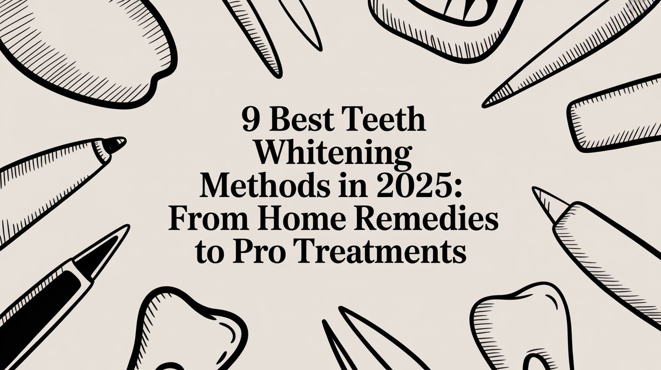 9 Best Teeth whitening methods in 2025: From Home Remedies to Pro Treatments