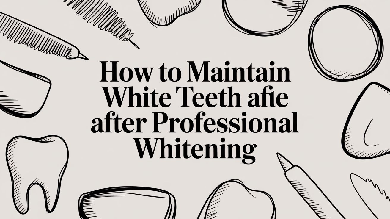 How to Maintain White Teeth After Professional Whitening