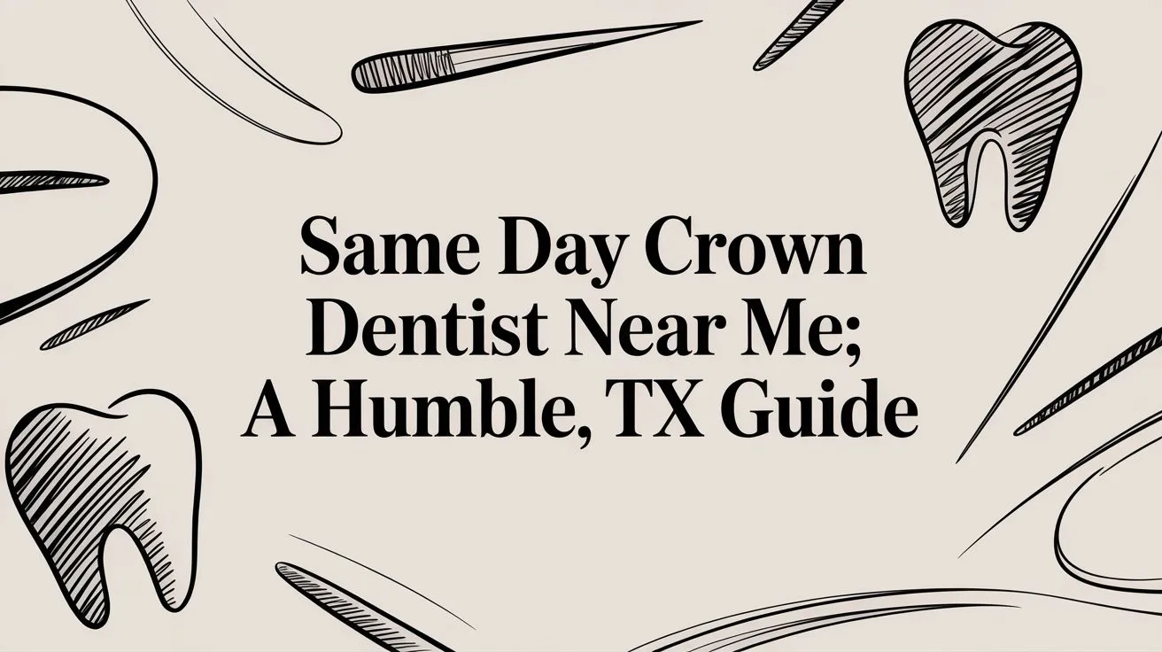 Same Day Crown Dentist Near Me: A Humble, TX Guide