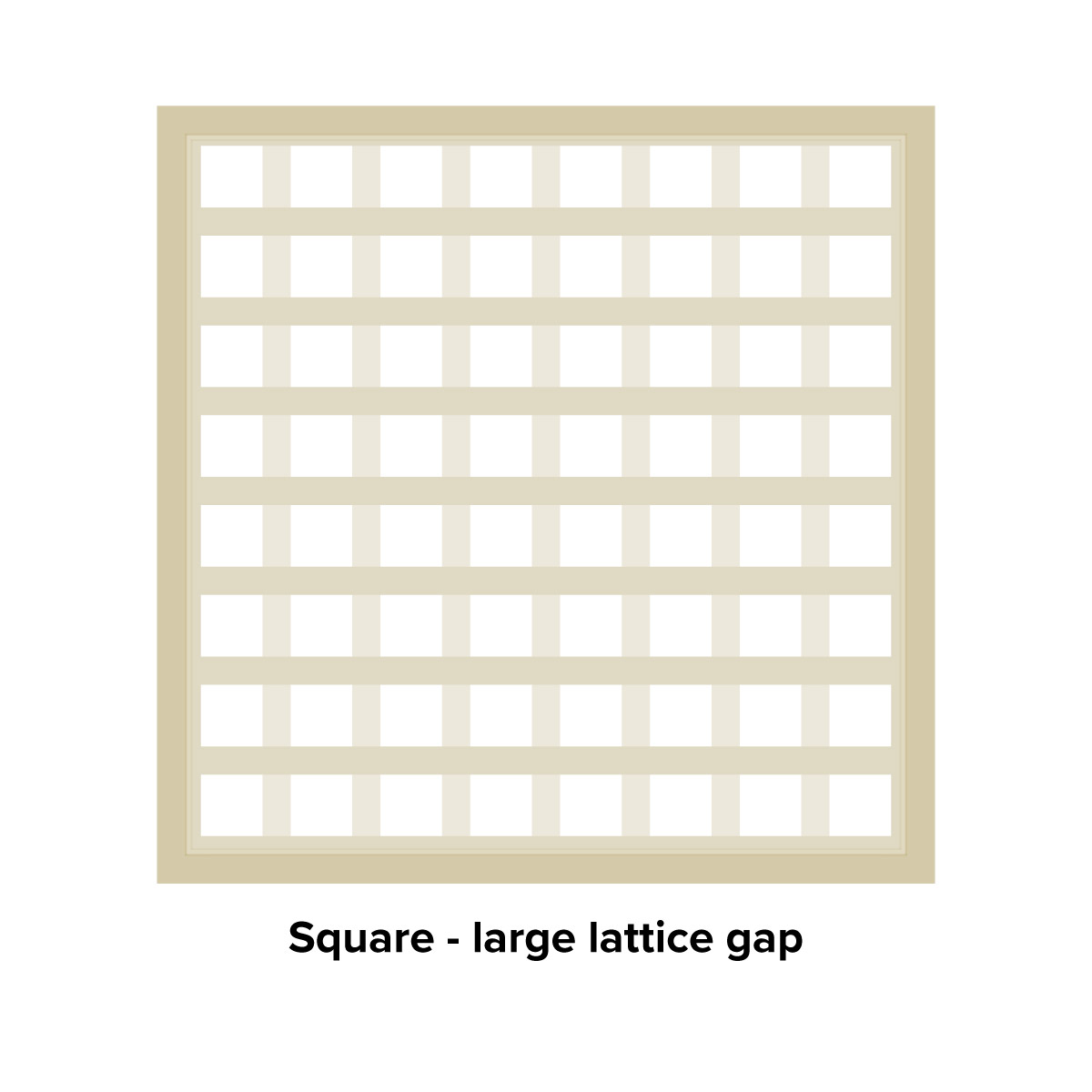 Square Five Star Trellis - large lattice gap