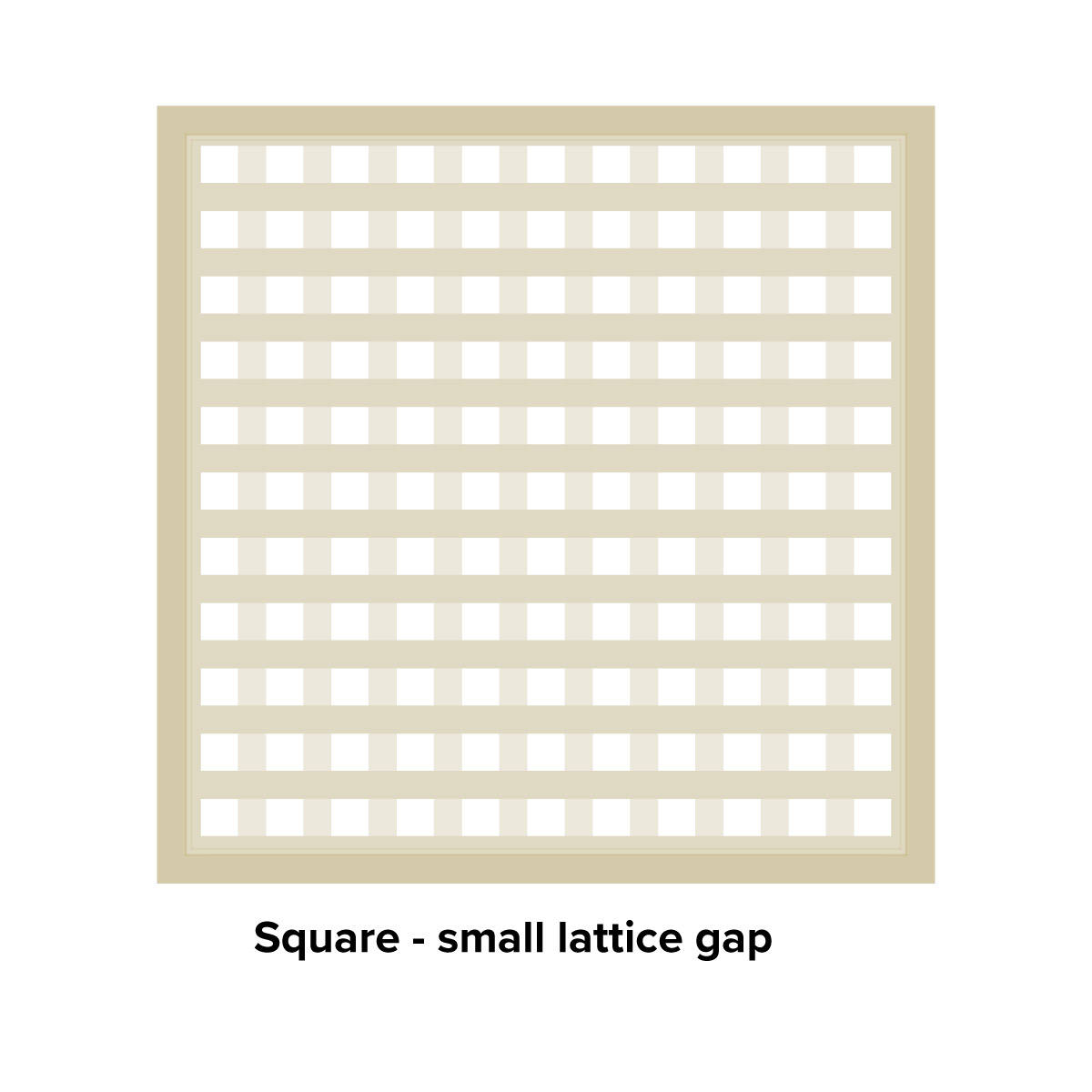 Square Five Star Trellis - small lattice gap