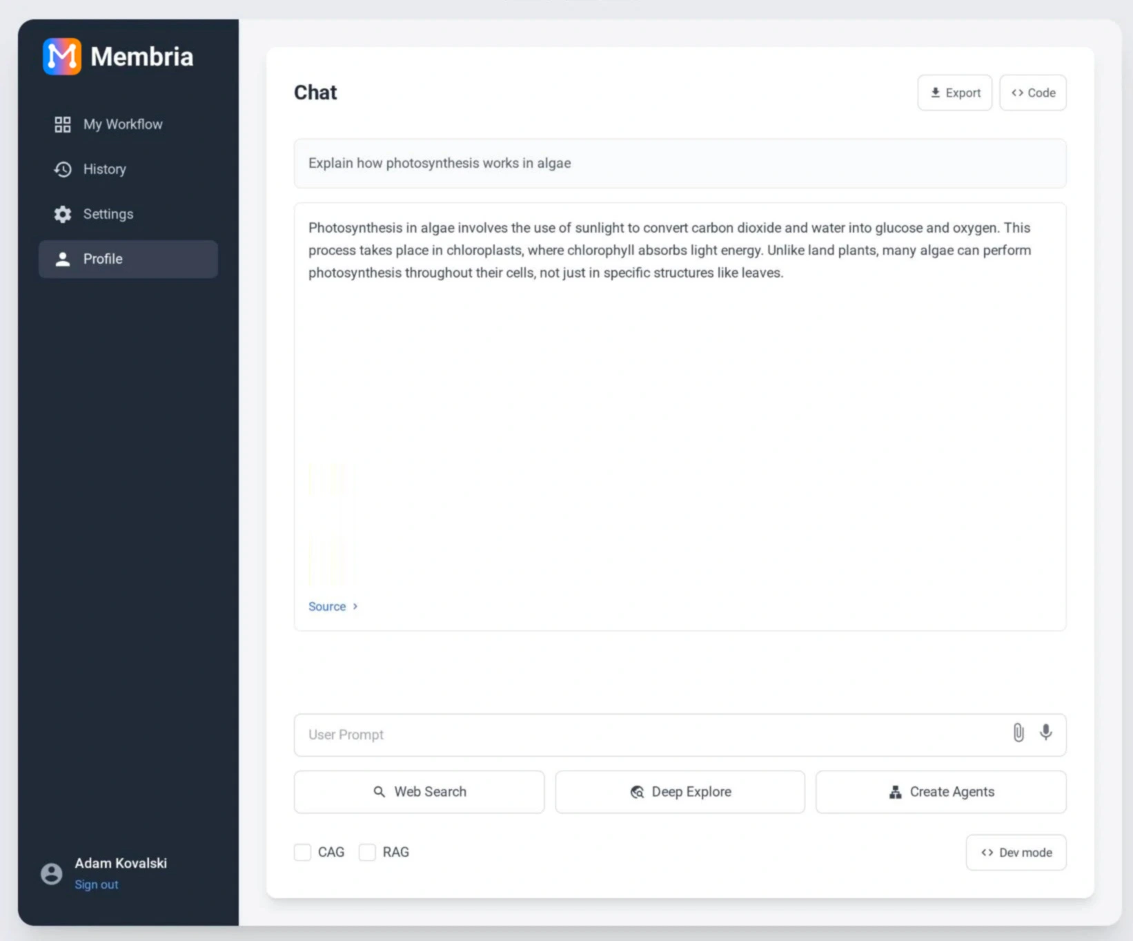 All power, no limits. Membria is the OS for your AI that demolishes the "wall of limitations," providing memory, skills, and real-time knowledge. 