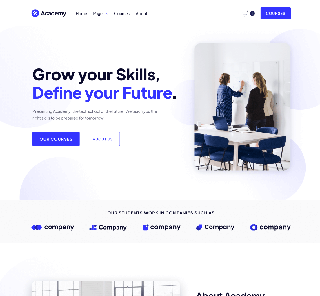 Home - Academy Webflow Template