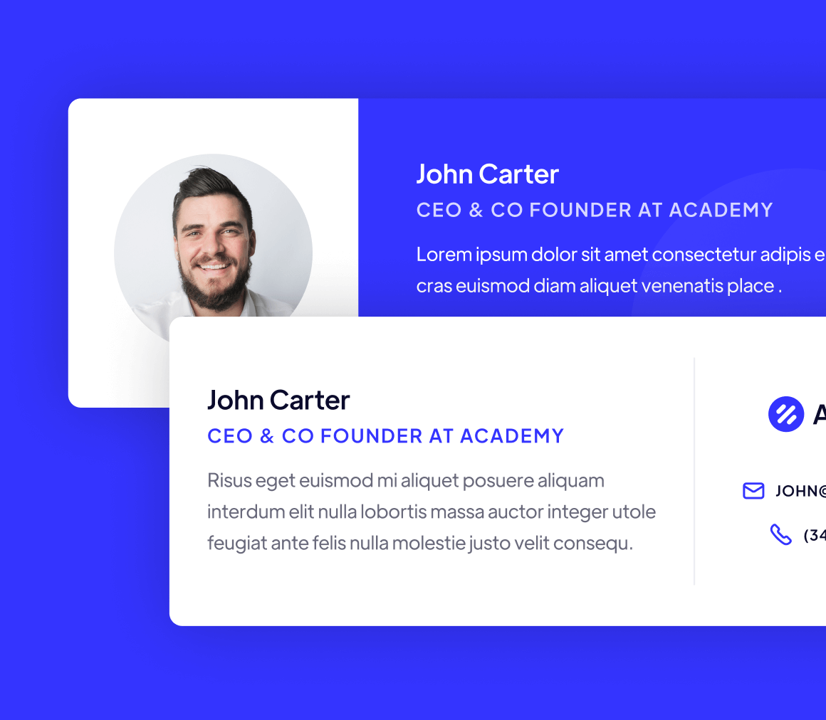Email Signature - Academy Webflow Template