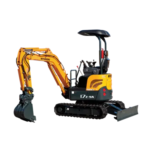 A 3,900 pound mini-excavator