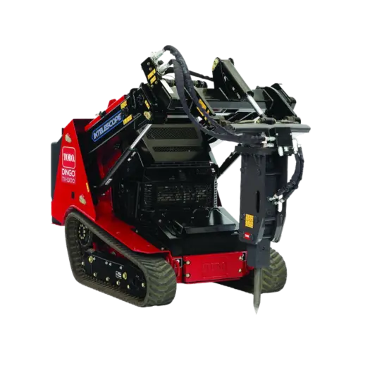An auger attachment for a mini skid steer