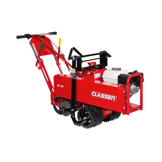 A gas powered sod cutter